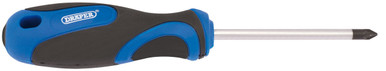 Draper -  No.1 x 75mm PZ Type Screwdriver with Soft Grip Handles