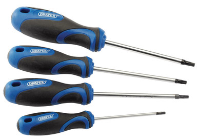 Draper - Soft Grip Draper - TX-STAR Screwdriver Set 4 Piece