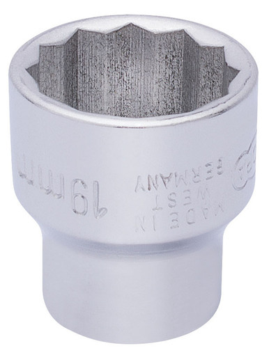 Draper - 19mm 3/8inch Sq. Dr. Elora Bi-Hexagon Socket