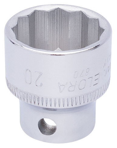 Draper - 20mm 3/8inch Sq. Dr. Elora Bi-Hexagon Socket