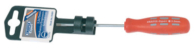 Draper - 3.2mm x 75mm Plain Slot Parallel Tip Mechanics Screwdriver