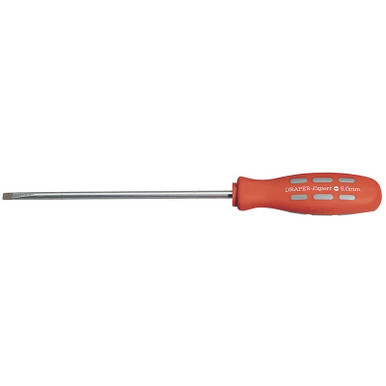 Draper - 150mm x 5.0mm Plain Slot Parallel Tip Mechanics Screwdriver Sold Loose