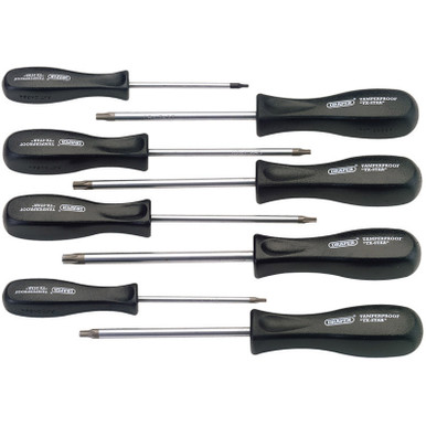 Draper -  Mechanics Draper -  TX-STAR Security Screwdriver Set 8 Piece Expert Quality