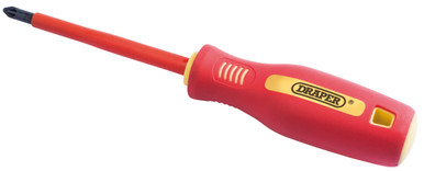 Draper -  No: 2 x 100mm Fully Insulated Soft Grip PZ TYPE Screwdriver