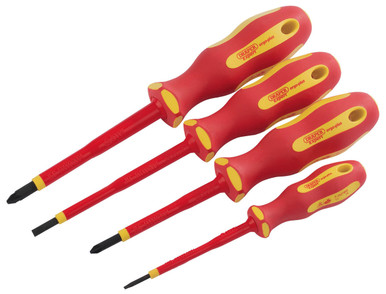 Draper - Ergo Plus VDE Screwdriver Set 4 Piece