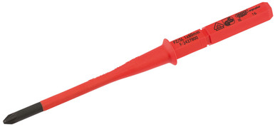 Draper - Ergo Plus Extra Slim PZ/SL Type VDE Interchangeable Screwdriver Blade No:1 x 80mm