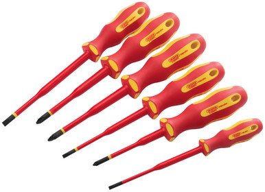 Draper - Ergo Plus Slimline VDE Approved Fully Insulated Screwdrivers 6 Piece