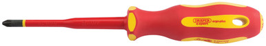 Draper - Ergo Plus Slimline PZ Type VDE Screwdriver No:1 x 80mm Expert Quality