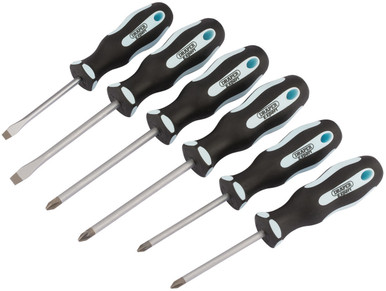 Draper - Soft Grip Screwdriver Set 6 Piece