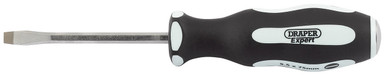 Draper -  Pound Thru' Plain Slot 6.5 x 100mm Soft Grip Screwdrivers