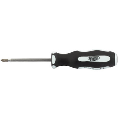 Draper -  Pound Thru' PZ TYPE No:1 x 75mm Soft Grip Screwdriver