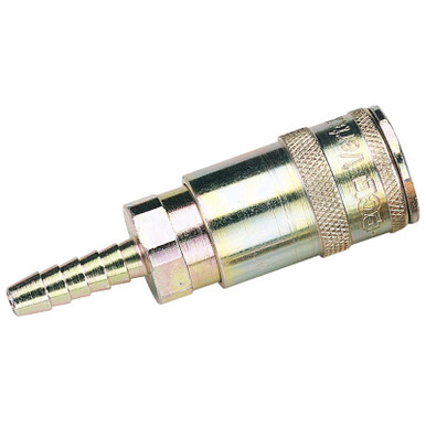 Draper - 1/4inch Bore Verte x Air Line Coupling with Tailpiece