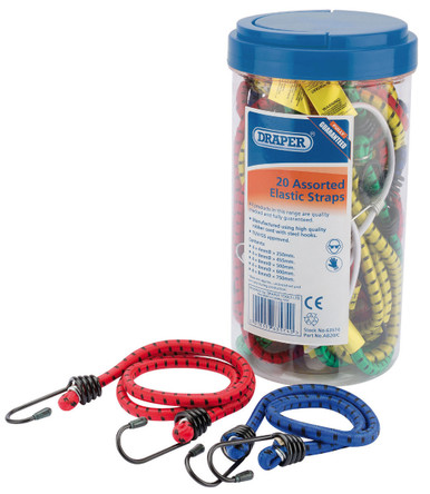 Draper - 20 Assorted Elastic Straps