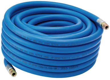 Draper - 15M Air Line Hose 1/4inch/6mm Bore with 1/4inch BSP Fittings