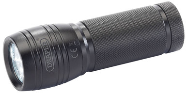 Draper -  LED Aluminium Hand Torch 3 x AAA Batteries Required