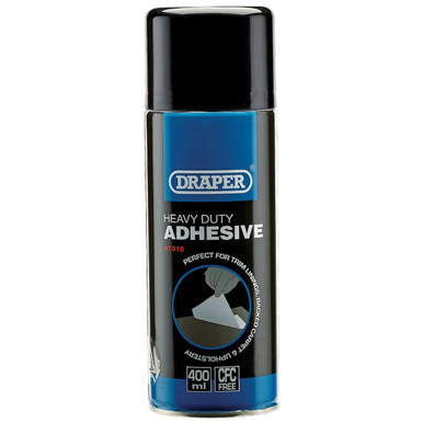Draper - 400ml Heavy Duty Spray Adhesive