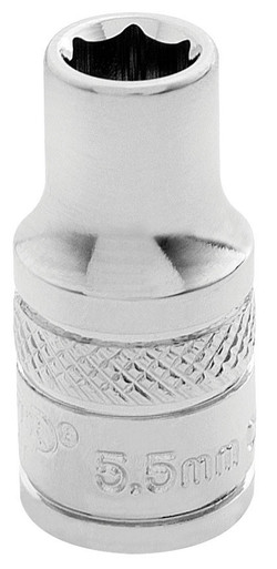 Draper - 1/4inch Sq. Dr. Hi-Torq 6 Point Socket (5.5mm)