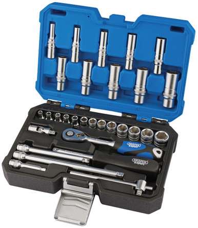 Draper - 1/4inch Sq. Dr. Metric Socket Set (30 Piece)