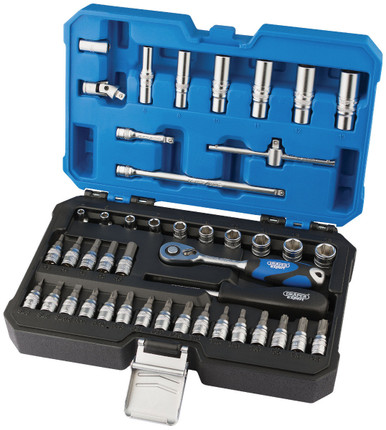 Draper - 1/4inch Sq. Dr. Metric Socket Set (44 Piece)