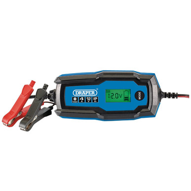 Draper - 6V/12V Smart Charger and Battery Maintainer 4A