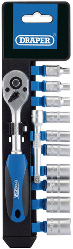 Draper - 1/4inch Sq. Dr. Metric Socket Set (12 Piece)