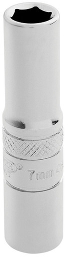 Draper - 1/4inch Sq. Dr. Hi-Torq 6 Point Deep Socket (7mm)