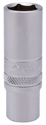 Draper - 1/4inch Sq. Dr. 6 Point Deep Socket (12mm)