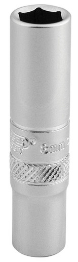 Draper - 1/4inch Sq. Dr. 6 Point Deep Socket (8mm)