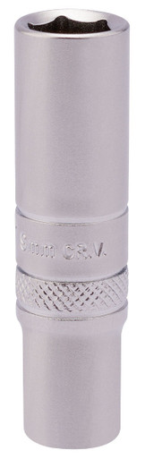 Draper - 1/4inch Sq. Dr. 6 Point Deep Socket (9mm)