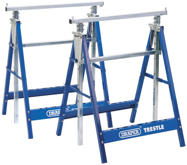 Draper -  Pair of Telescopic Saw Horses or Builders Trestles
