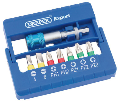 Draper - Coloured Screwdriver Bit Set 8 Piece
