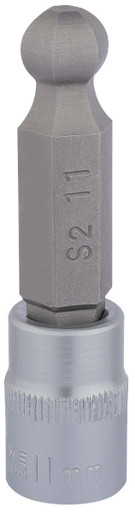 Draper - 3/8inch Sq. Dr. Ball End Hexagonal Socket Bits 11mm
