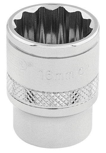 Draper - 3/8inch Sq. Dr. Hi-Torq 12 Point Socket 16mm
