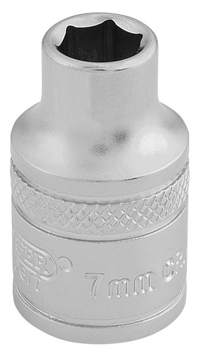Draper - 3/8inch Sq. Dr. 6 Point Metric Socket 7mm