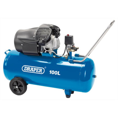 Draper - 100L V-Twin Air Compressor 2.2kW
