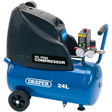 Draper - 24L Oil-Free Air Compressor 1.1kW