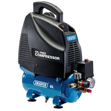 Draper - 6L Oil-Free Air Compressor 1.1kW