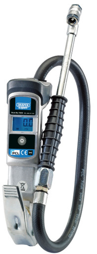 Draper - Digital Gauge Air Line Inflator With Twin Connectors
