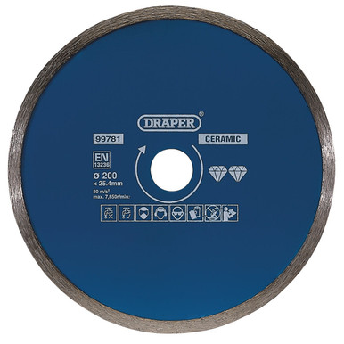 Draper - Continuous Diamond Blade 200mm