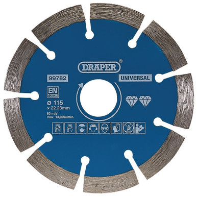 Draper -  Segmented Diamond Blade 115mm