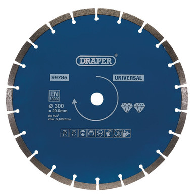 Draper -  Segmented Diamond Blade 300mm
