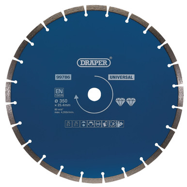 Draper -  Segmented Diamond Blade 350mm