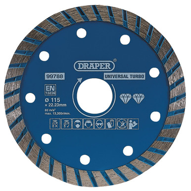 Draper - Turbo Diamond Blade 115mm
