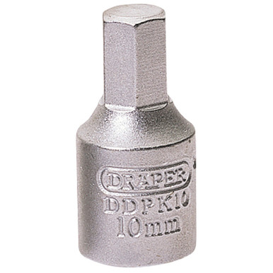 Draper - 10mm Hexagon 3/8 Sq. Dr. Drain Plug Key