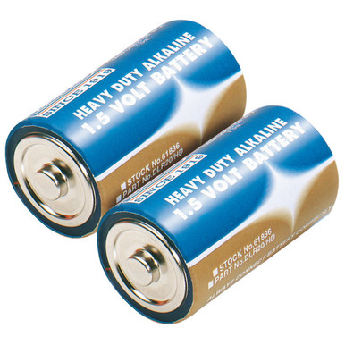 Draper -  Heavy Duty Alkaline Batteries D 2-Pack