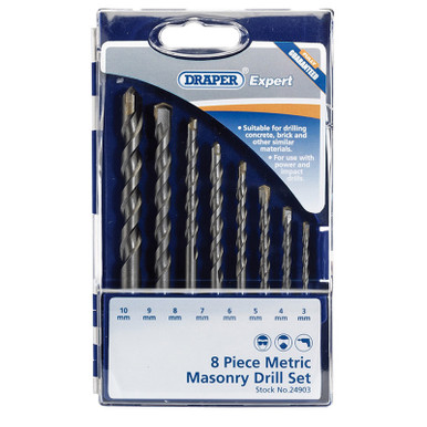 Draper -  Metric Masonry Drill Set 8 Piece