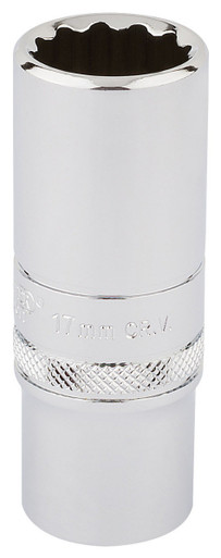 Draper - 3/8inch Sq. Dr. Hi-Torq 12 Point Deep Socket 17mm