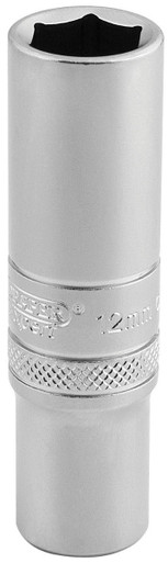Draper - 3/8inch Sq. Dr. 6 Point Metric Deep Socket 12mm