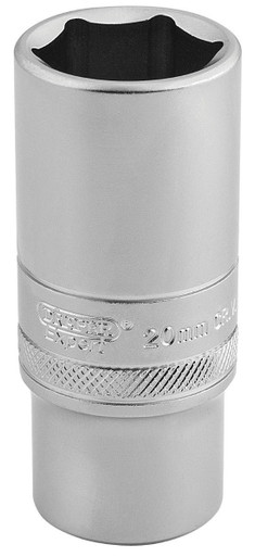 Draper - 3/8inch Sq. Dr. 6 Point Metric Deep Socket 20mm