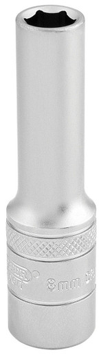 Draper - 3/8inch Sq. Dr. 6 Point Metric Deep Socket 8mm